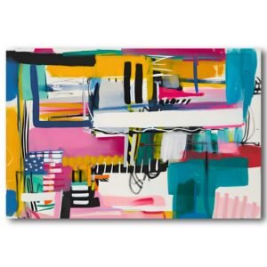 tableau multicolore abstrait