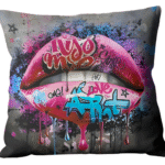 Coussin Lips Graffiti