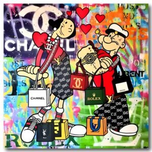 tableau strong love popeye & olive