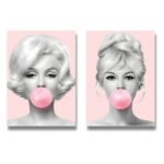 Set de 2 Tableaux Duo Glamour