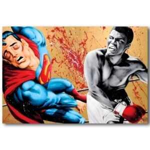 tableau superman vs mohamed ali