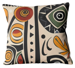 coussin lips graffiti