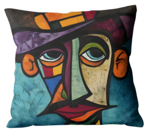 coussin lips graffiti