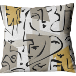 Coussin Abstrait Contemporain