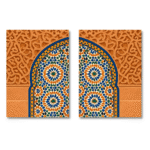 Set de 2 Tableaux Portes du Riad