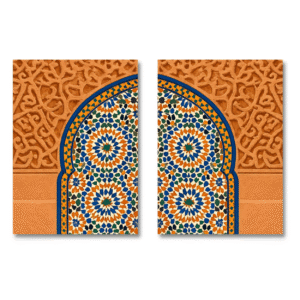 set de 2 tableaux portes du riad
