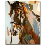 Tableau L'Étalon abstrait