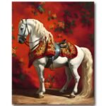 Tableau Le Destrier Fleuri