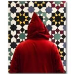 Tableau L'Homme à la Djellaba Rouge