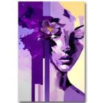 Tableau Éclosion Violette