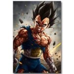 Tableau Le Prince Saiyan Végéta
