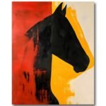 Tableau Le Cheval Noir