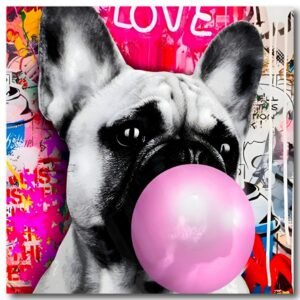 tableau frenchie pop art