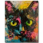 Tableau Le Chat Coloré