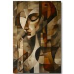 Tableau Méditation cubiste