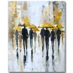 Tableau Silhouettes Mouillées