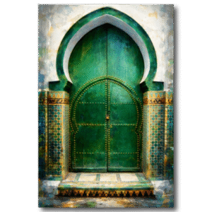 tableau la porte verte de fès (copie)