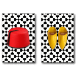 Set de 2 Tableaux Tarbouche et Belgha