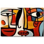 Tableau Visages Cubistes