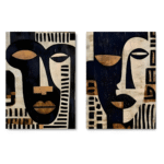 Set de 2 Tableaux Connexion Ancestrale