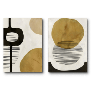 set de 2 tableaux géométrie moderne