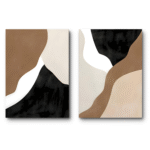 Set de 2 Tableaux Dunes abstraites